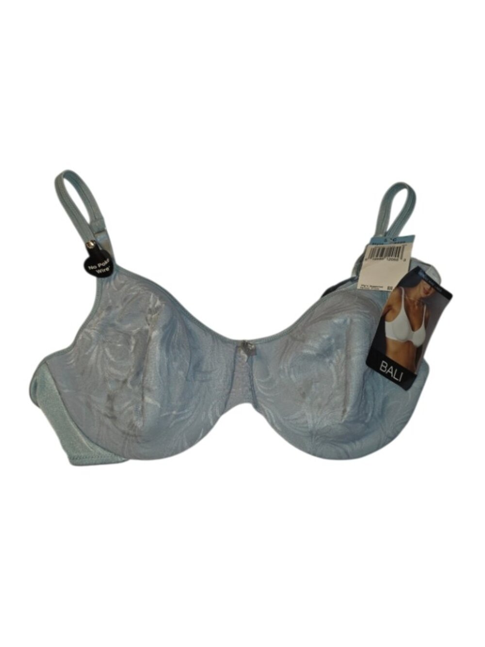 Bali Bra 38C Soft Taupe 3320 Smokey Teal Romantic Sexy Practical NWT